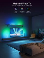 Govee RGBIC TV Light Bars pametne svetlobne letve za televizorje, 114,30 - 177,80 cm (45 - 70), črne