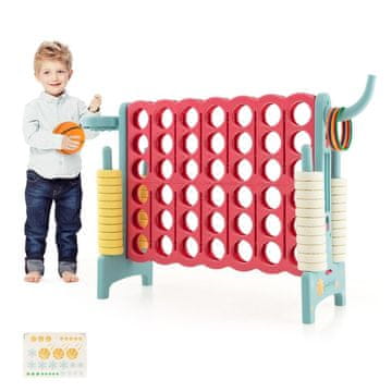Northio Velik igralni set 3v1 120 cm PP PE obroči koš