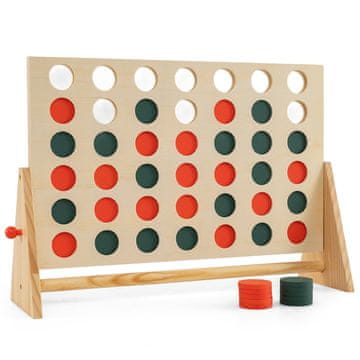 Northix Lesena igra 4 v vrsto 62 cm borov les 42 kosov