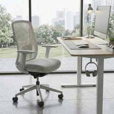 ANTEK TRADE 	Električna dvižna pisalna miza, nastavljiva po višini, spominski krmilnik, ergonomski standing-desk, bela, 160 cm
