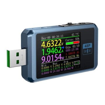 FNIRSI FNIRSI FNB48P BT USB tester vrat z Bluetooth