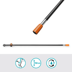 Gardena Cleansystem držalo M, s pretokom vode, 150 cm (18802-20)