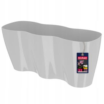 KADAX Cvetlični lonec za orhideje, plastični, 35 cm, sivi