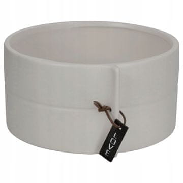 KADAX Okrogel keramični cvetlični lonec, siv, premer 18 cm
