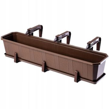 KADAX Balkonski cvetlični lonec 80 cm s stojalom in ročaji
