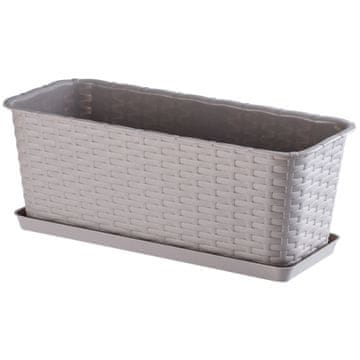 KADAX Balkonski cvetlični lonec s stojalom za rože, dolžina 40 cm