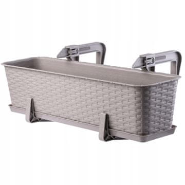 KADAX Balkonski cvetlični lonec s stojalom za rože, velikost 60 cm