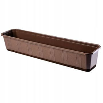KADAX Balkonski rjav lonec 80 cm, cvetlični sadilnik