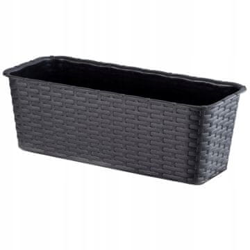 KADAX Balkonski cvetlični lonec antracit, 40 cm