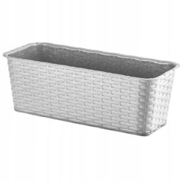 KADAX Balkonski cvetlični lonec 40 cm, siv