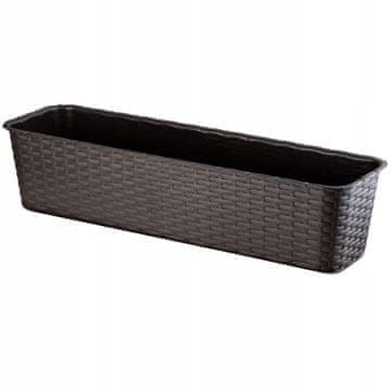 KADAX Balkonski cvetlični lonec rjav, 60 cm