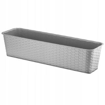 KADAX Balkonski cvetlični lonec 60 cm, siv