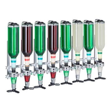 Northix Stenski Bar Butler za 8 steklenic z dozirniki