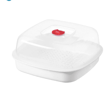 HOME & MARKER® Parni kuhalnik za mikrovalovno pečico, večplastni parilnik za zdravo kuhanje, trpežen material, enostavno čiščenje | MICSTEAM