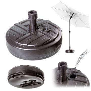 KADAX Okroglo podstavek za senčnik, 39 cm, rjav, stabilno vrtno stojalo