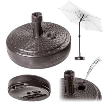 KADAX Okroglo podstavek za senčnik, 39 cm, rjavo