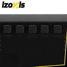 Izoksis Moderna budilka LED RGB USB in prikazom temperature 16cm