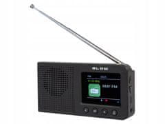 Blow Prenosni aku. 2000mAh LCD kuhinjski radio FM DAB+ RK3 bluetooth črn