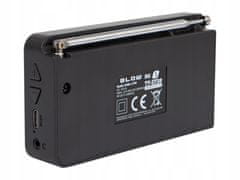 Blow Prenosni aku. 2000mAh LCD kuhinjski radio FM DAB+ RK3 bluetooth črn