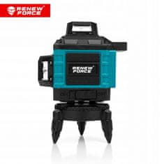 Dexxer Komplet aku. 16 linijski zeleni gradbeni laserski nivelir 2x 2400mah s stativom LS160