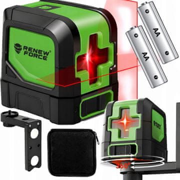Dexxer Elektronski samonivelirni križni rdeči laserski merilec LS100