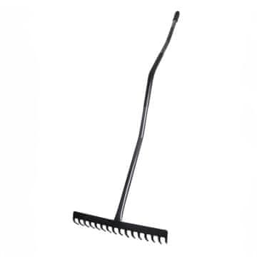 KADAX Ergonomske grablje za listje, 16 zob, univerzalne, dolžina 150 cm