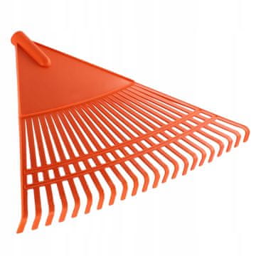 KADAX Plastične vrtne grablje za listje in travo, 60 cm, brez ročaja, 22 zobov