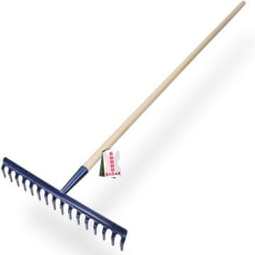 KADAX Vrtne grablje z lesenim ročajem, 150 cm, kaljene, 16 zob