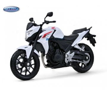 Welly - Motorno kolo Honda CB500F model 1:10 bela