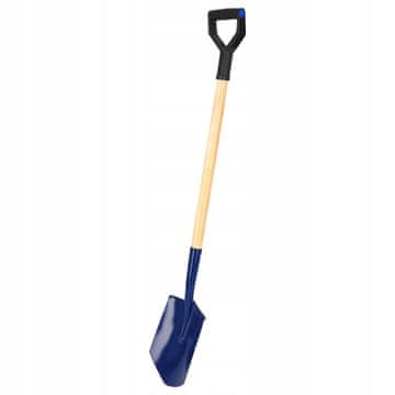 KADAX Lopata za kopanje z ergonomski ročajem, ostra, dolžina 123,5 cm, močna in trdna