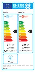 Ruhhy 4v1 3.5kW prenosna klimatska naprava WIFI ogrevanje in razvlaževanje 12000BTU