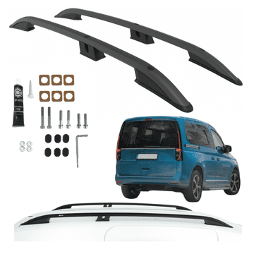 CAN Strešne nosilce Volkswagen Caddy Ford Transit Connect Short 2020 - črne