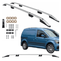 CAN Strešne nosilce Volkswagen Caddy Ford Transit Connect Long 2020- srebrne