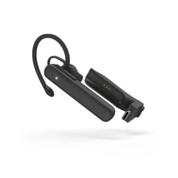 Hama MyVoice Station mono Bluetooth slušalka z mikrofonom, Multipoint, ENC, črna 00184186