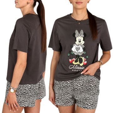 Disney DISNEY Minnie Mouse Ženske bombažne pižame, dvodelne poletne pižame s kratkimi rokavi 100% bombaž