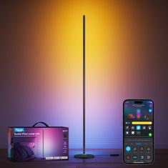Govee Floor lamp Lite pametna prostostoječa svetilka, RGBICW, črna