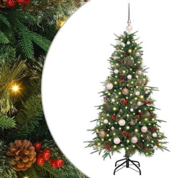 Vidaxl Umetno Zložljivo Božično Drevo Zelena 150 cm PE in PVC