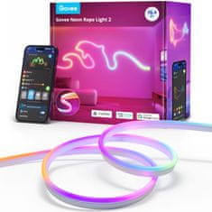 Govee Neon Rope 2 svetlobni trak, 5 m, RGBIC