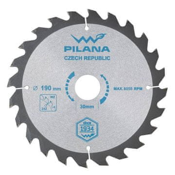 List za žago za les TCT 190 x 2,2 x 30 mm, 24 zob, PILANA