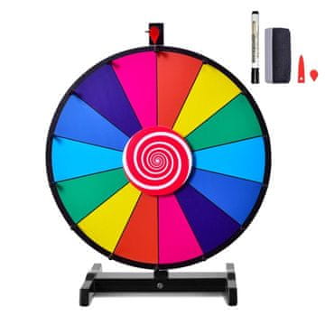 Northix 18 inch vrtljivo kolo sreče 60 cm PVC barvno stojalo za igre