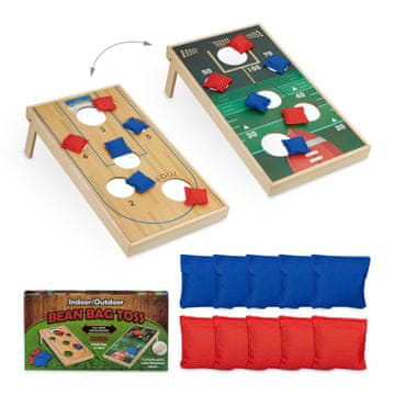 Northix 11 delna igra Cornhole z dvostransko tablo in vrečami