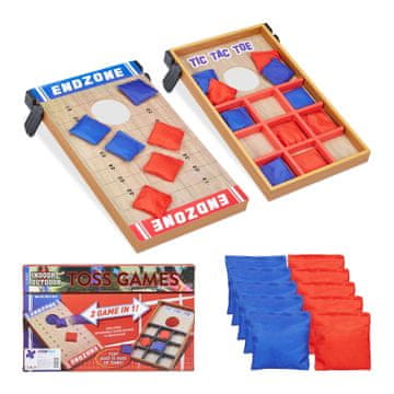 Northix Lesena igra 2 v 1 Cornhole in tri v vrsto za zunanje igre