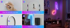 Govee Kovinski nosilci za Neon Rope Light 2, paket 5, črni