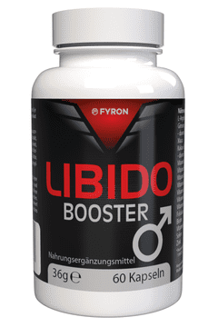 Fyron Libido Booster - 60 kapsul visoko dozirano - L-arginin, cink, selen, maca in ginseng - Originalni recept iz Švice - Vegansko in rastlinsko - 1 kos