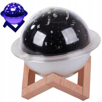 Verkgroup Vlažilec zraka difuzor aromaterapija LED RGB USB 250ml planet