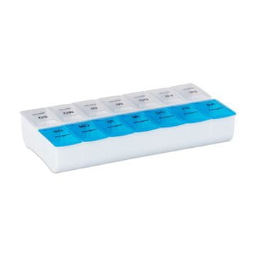 Northix 7 dnevni organizator tabletk z 2 dnevnima predelkoma