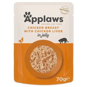Applaws Cat pocket Adult Jelly piščančje prsi z jetri 70g