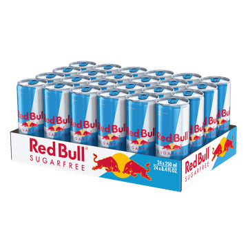 RedBull Sugarfree energijska pijača brez sladkorja, karton, 24 x 250 ml