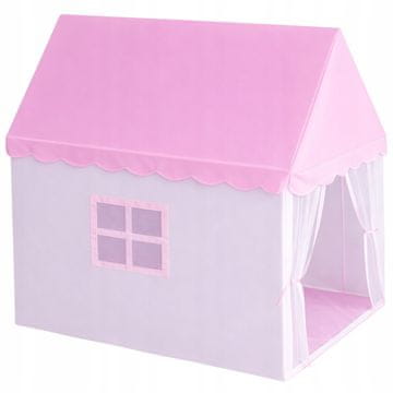 Verkgroup Otroški igralni šotor hiška 130x98x125cm roza