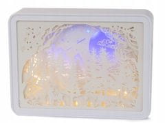 Verkgroup USB LED RGB 3D dekorativna svetilka 20cm daljinec